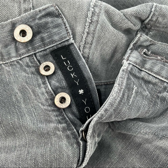 Lucky Brand Perth Gray 1 Authentic Skinny Button Fly Jeans Size 30 x 32 Men's - Picture 7 of 10